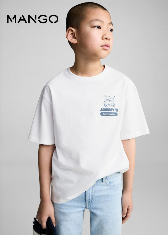 MANGO Short-sleeved cotton t-shirt