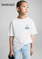 MANGO Short-sleeved cotton t-shirt