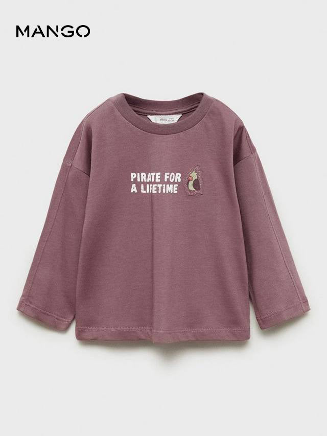 MANGO Message cotton T-shirt