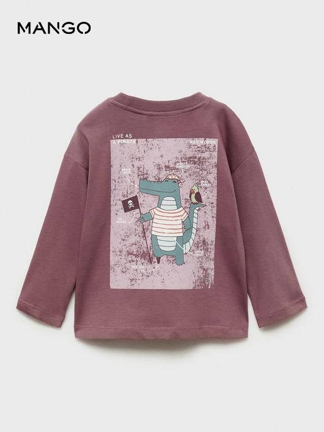 MANGO Message cotton T-shirt