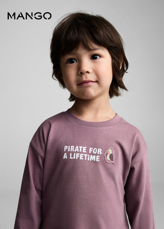 MANGO Message cotton T-shirt