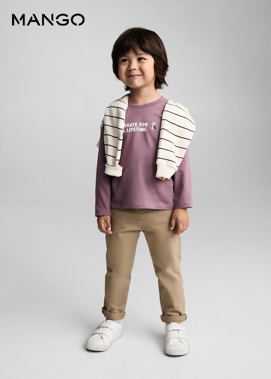 MANGO Message cotton T-shirt