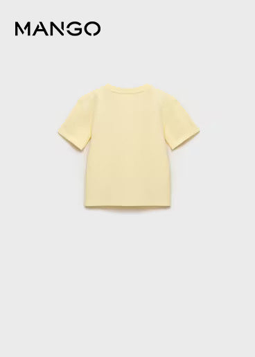 MANGO New Now Cotton t-shirt with printed drawing