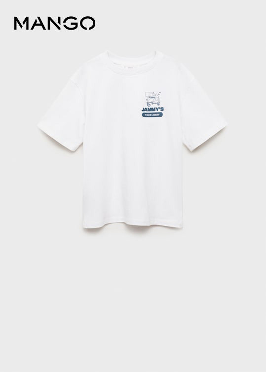 MANGO Short-sleeved cotton t-shirt