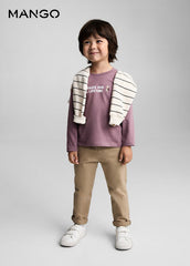 MANGO Message cotton T-shirt