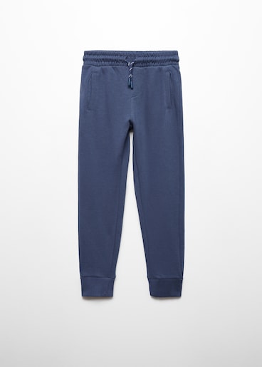 MANGO Cotton jogger-style trousers