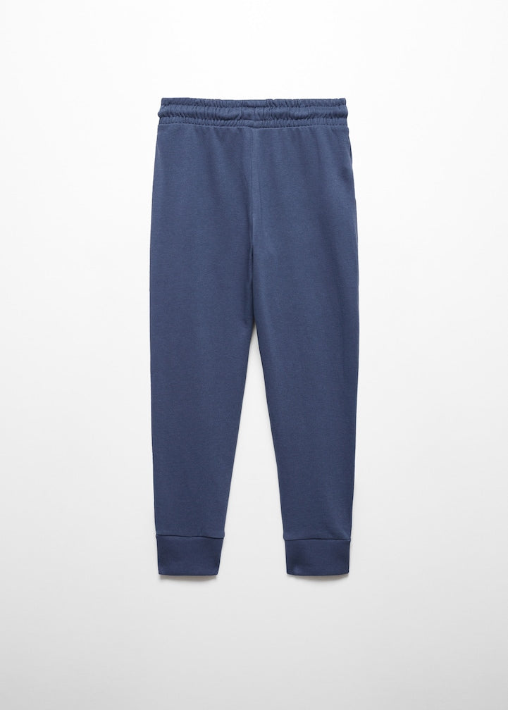 MANGO Cotton jogger-style trousers