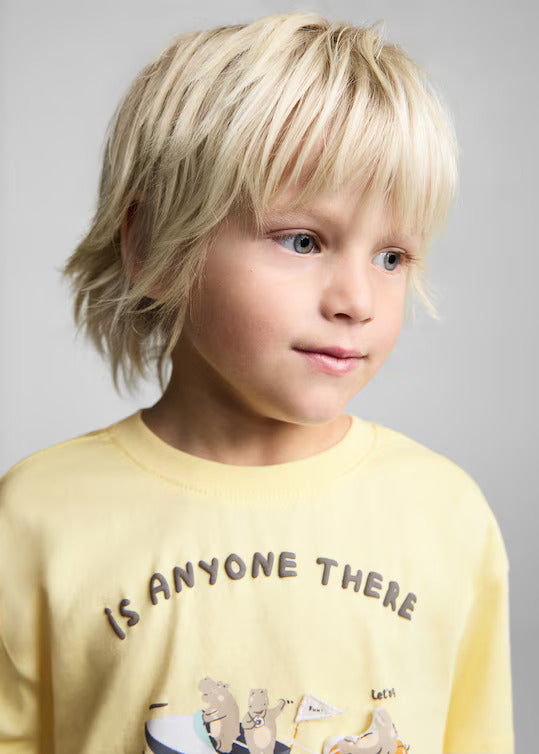 MANGO New Now Cotton t-shirt with printed drawing