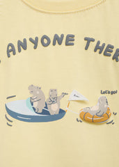 MANGO New Now Cotton t-shirt with printed drawing