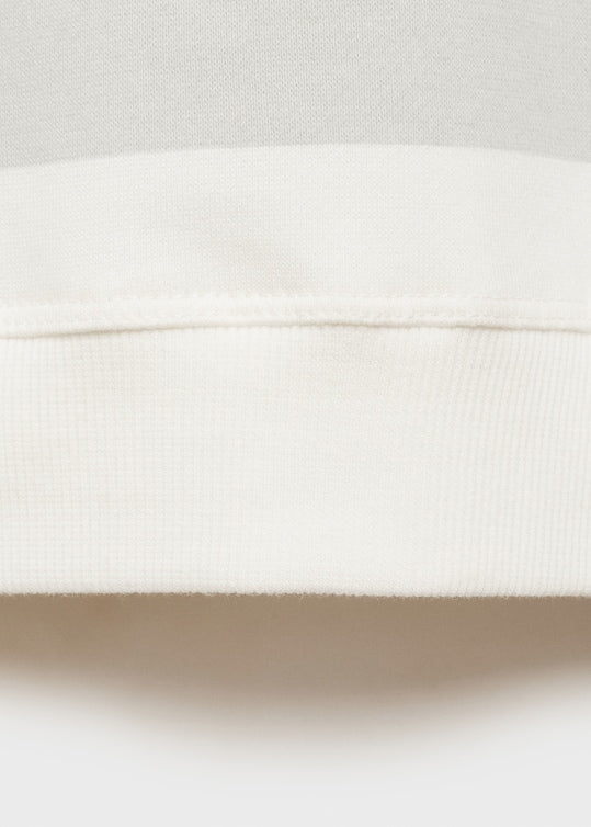 MANGO Striped cotton-blend sweatshirt