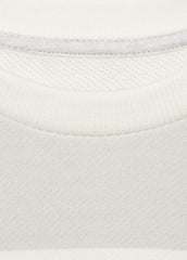 MANGO Striped cotton-blend sweatshirt