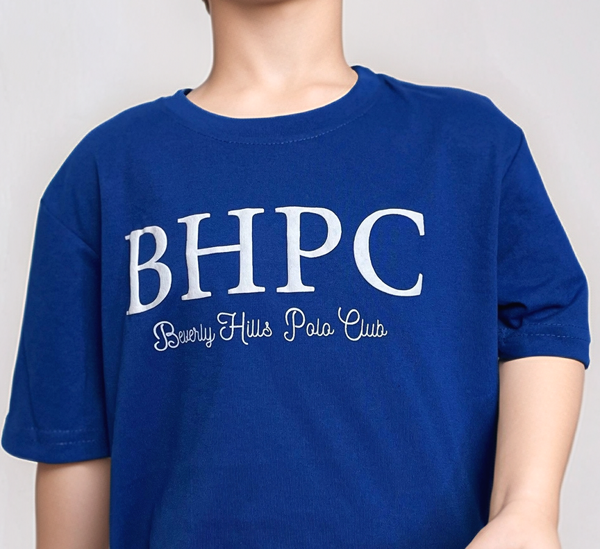 Beverly Hills Polo Club Blue Printed Regular Boys T-Shirt