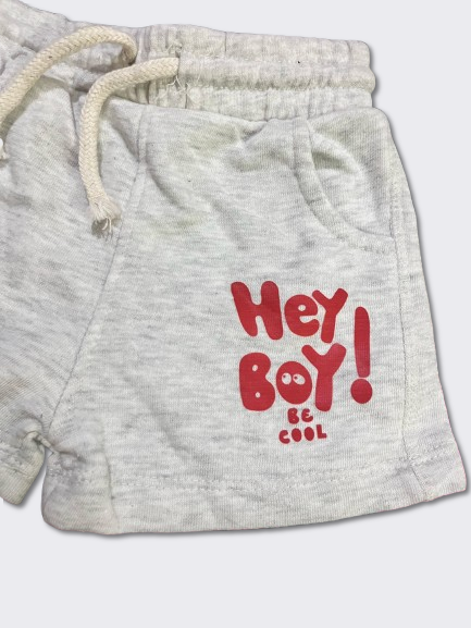 Lefties Hey Bro Light Grey Shorts