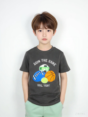 Blue Seven Kids Game On Sports Crusher Tee