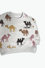 MANGO 2-piece Camel Sweatshirt Set