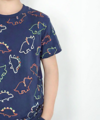 Prenatal Fully Printed Dinosaur Short Sleeve T-shirt