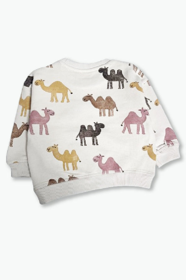 MANGO 2-piece Camel Sweatshirt Set